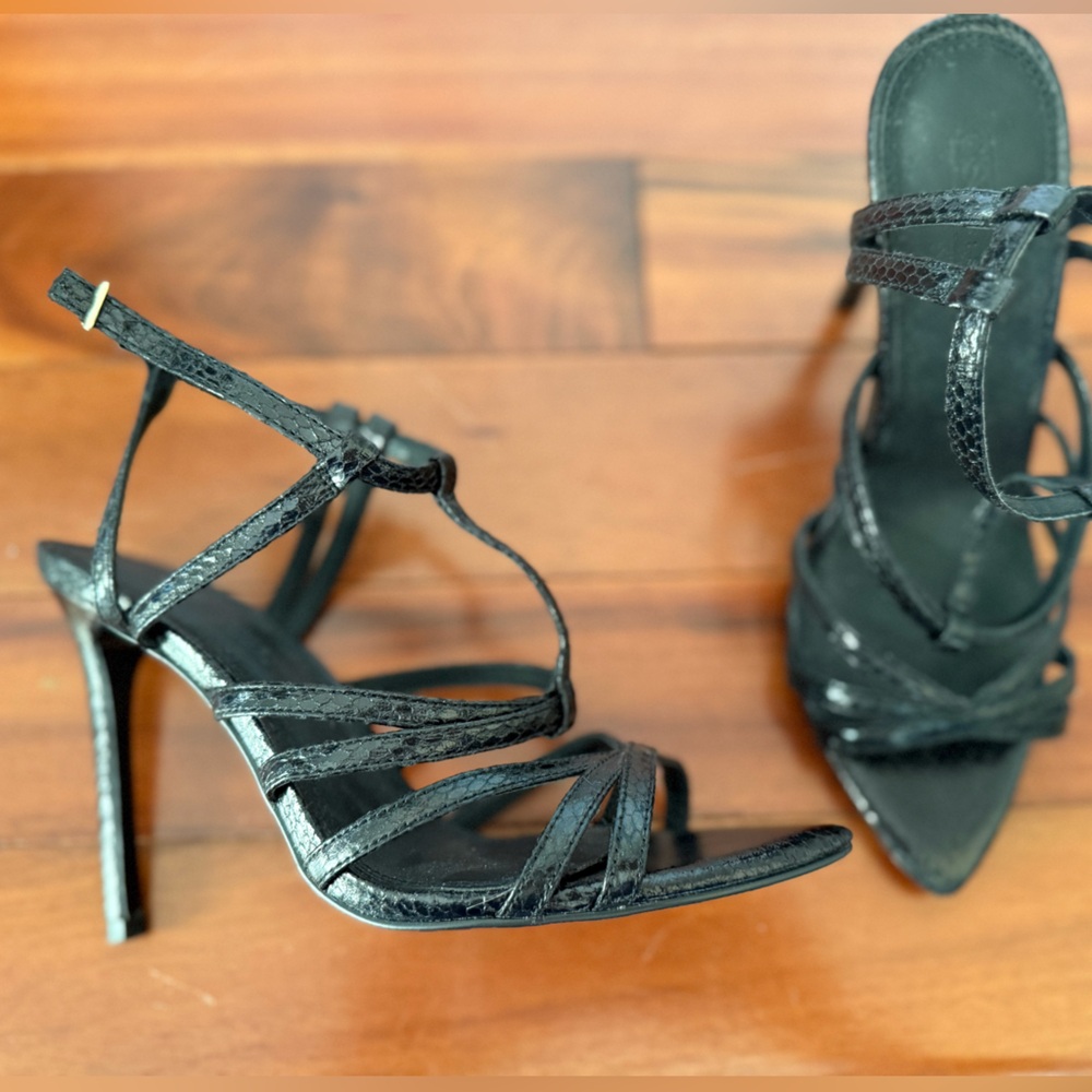 ASOSElegant Black Strappy Heels